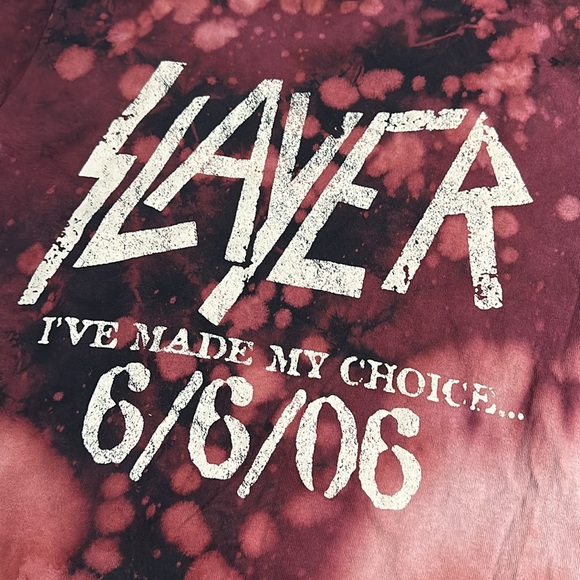 NWOT Slayer Tie Dye Graphic T-Shirt - Picture 3 of 8